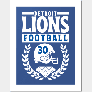 Detroit Lions 30 Helmet American Football Posters and Art